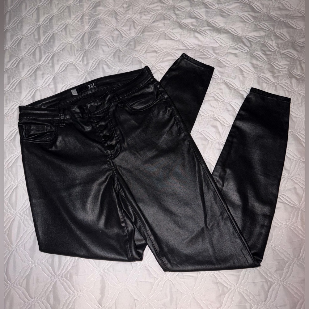 Kut from the Kloth Shiny Black Pants